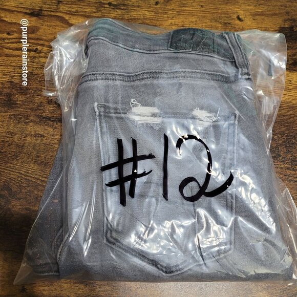 American Eagle Jeans 4 R Jegging Super Hi Rise Next Level Stretch Charcoal - Picture 13 of 13